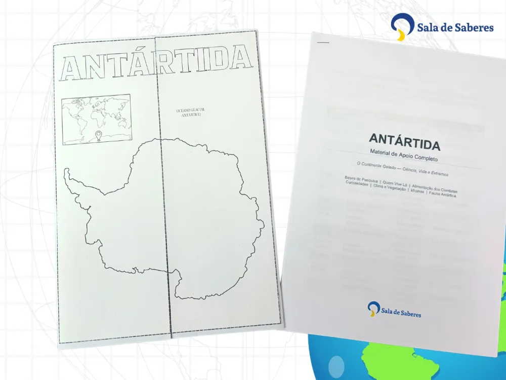Imagem 2 de Lapbook da Antártida — Material Pedagógico Completo em PDF