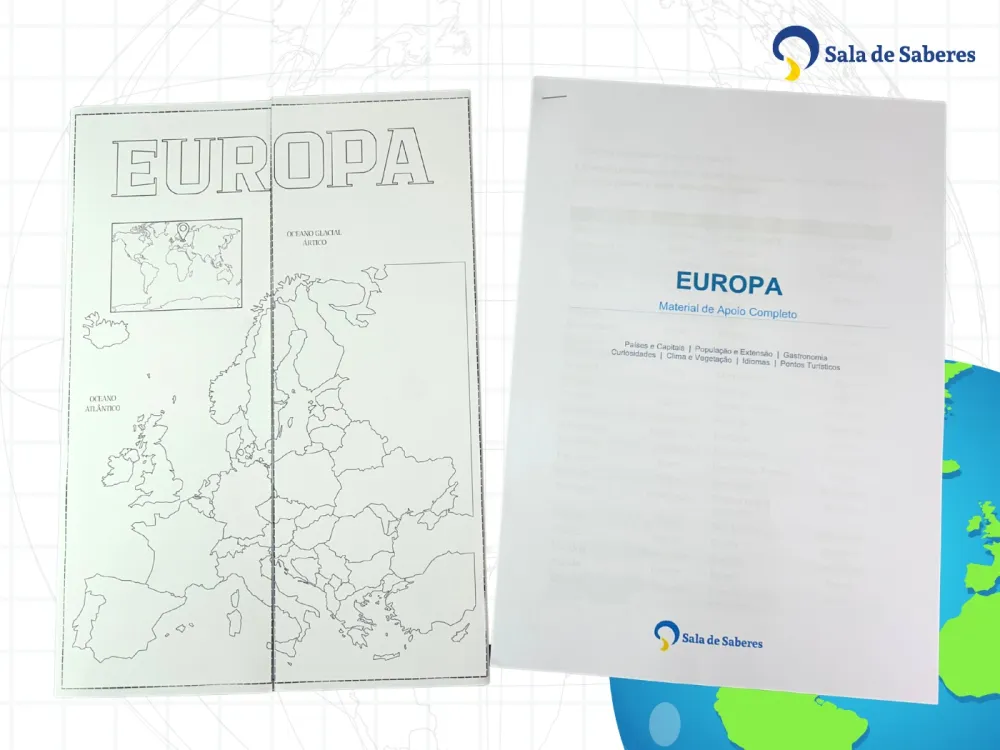 Imagem 2 de Lapbook da Europa — Material Pedagógico Completo em PDF