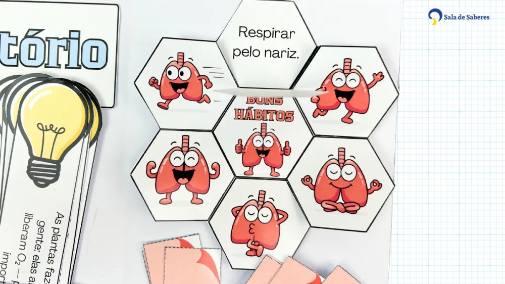 Imagem 8 de Lapbook Sistema Respiratório - PDF - Colorido e para colorir