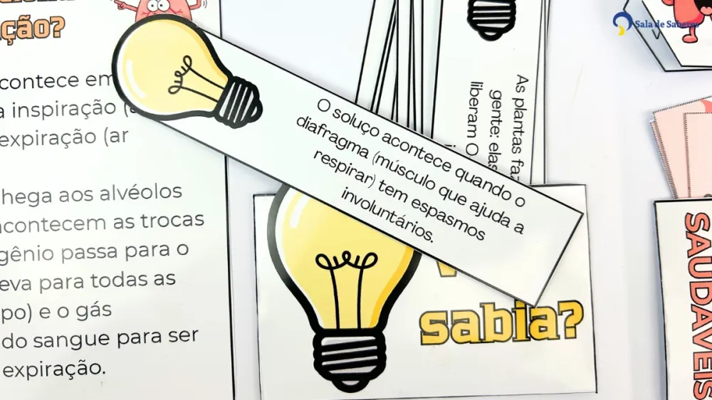 Imagem 10 de Lapbook Sistema Respiratório - PDF - Colorido e para colorir