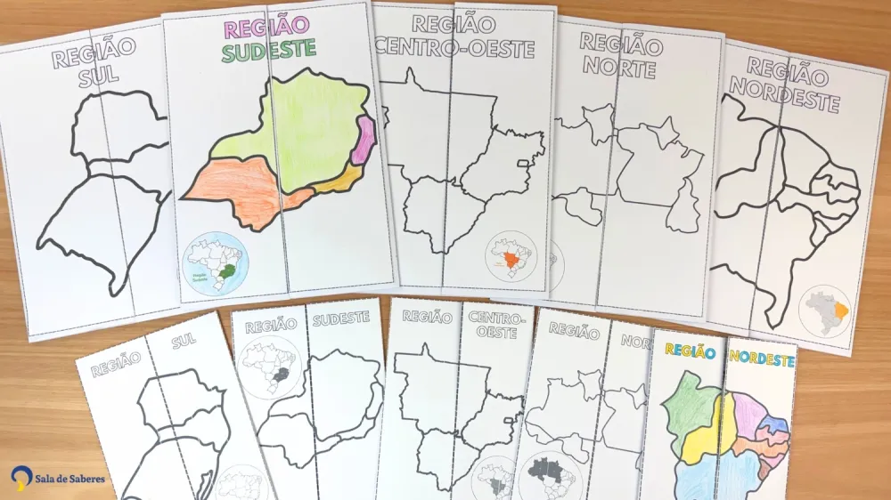 Imagem 2 de Lapbooks das Regiões Brasileiras Tamanho Grande