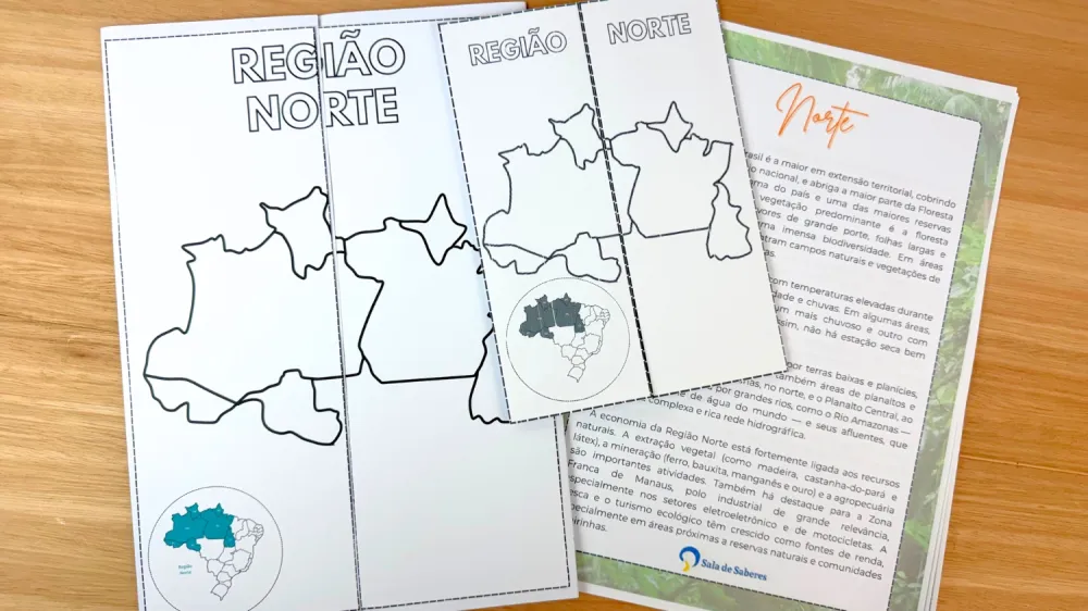 Imagem 14 de Lapbooks das Regiões Brasileiras Tamanho Grande