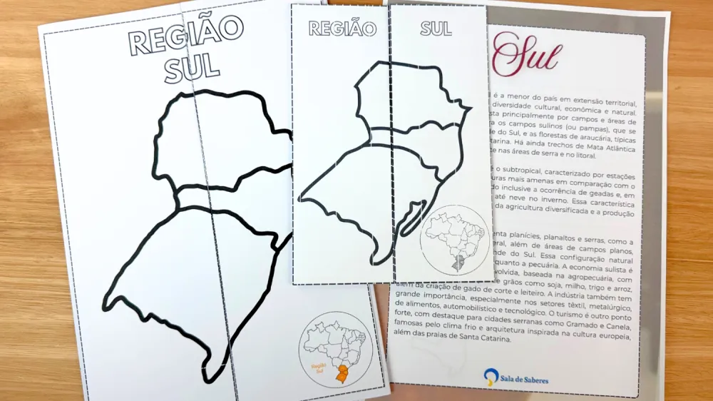 Imagem 18 de Lapbooks das Regiões Brasileiras Tamanho Grande