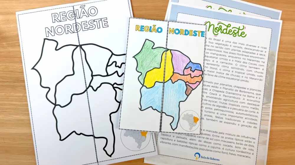 Imagem 21 de Lapbooks das Regiões Brasileiras Tamanho Grande