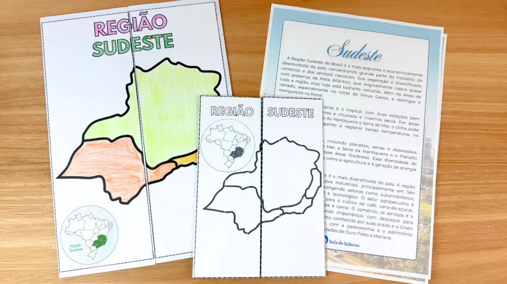 Imagem 3 de Lapbooks das Regiões Brasileiras Tamanho Grande