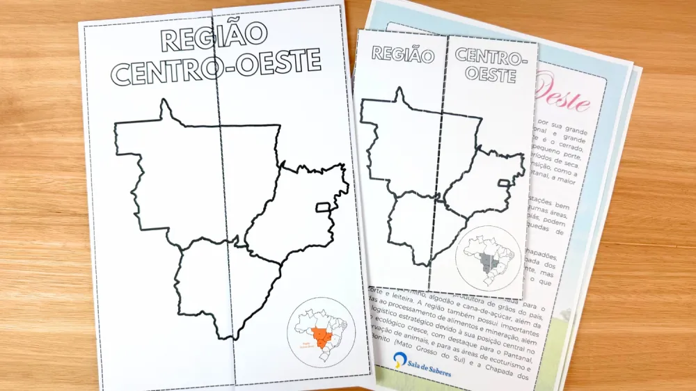 Imagem 24 de Lapbooks das Regiões Brasileiras Tamanho Grande