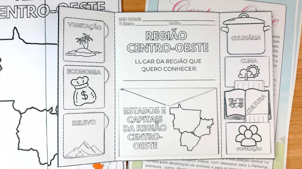 Imagem 25 de Lapbooks das Regiões Brasileiras Tamanho Grande