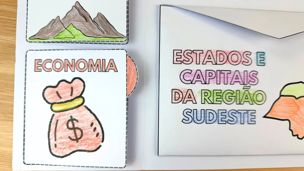 Imagem 10 de Lapbooks das Regiões Brasileiras Tamanho Grande