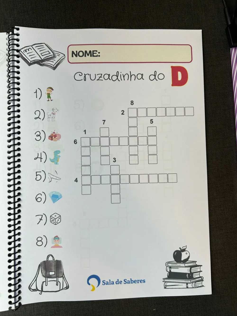 Imagem 2 de Livro de Cruzadinhas para Trabalhar as Famílias Silábicas