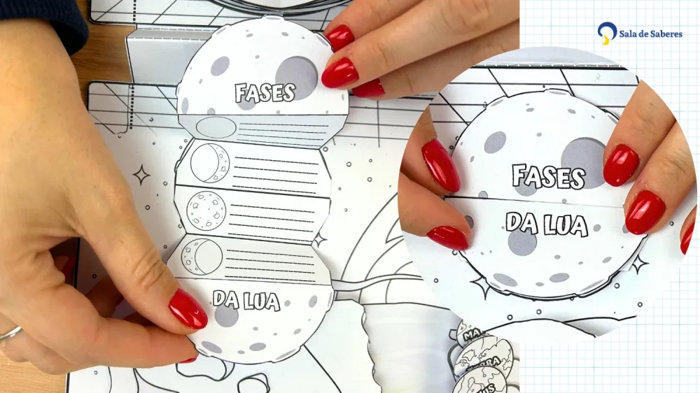 Imagem 17 de Maleta do Sistema Solar - Colorida e Para Colorir + atividades