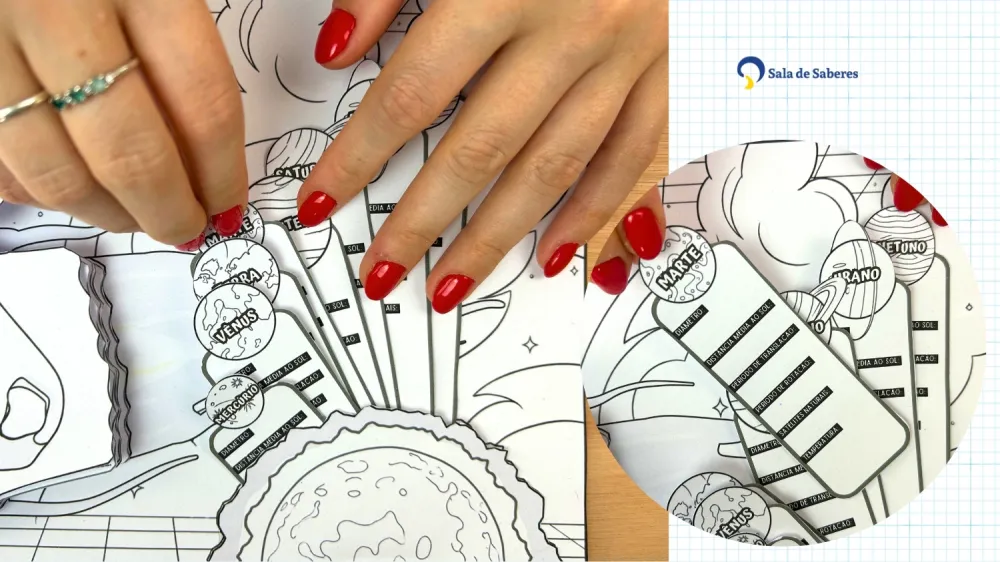 Imagem 18 de Maleta do Sistema Solar - Colorida e Para Colorir + atividades