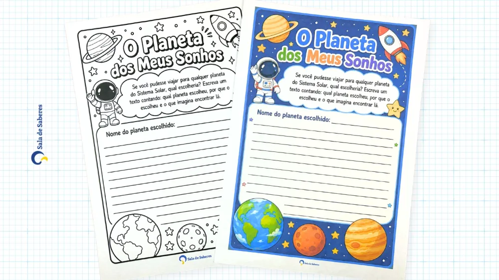 Imagem 24 de Maleta do Sistema Solar - Colorida e Para Colorir + atividades