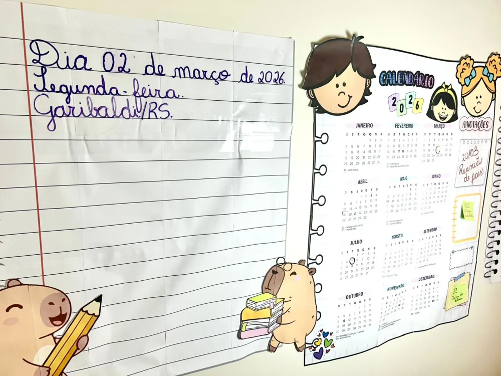 Imagem 5 de Painéis: Cabeçalho, Caligrafia e Calendário 2026 Gigante