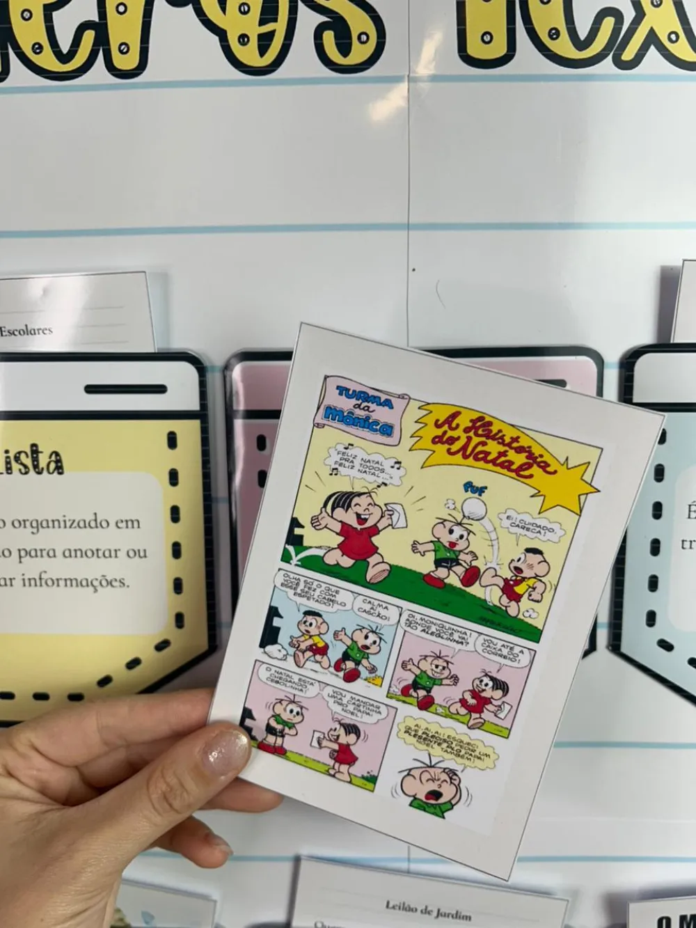 Imagem 3 de Painel de Gêneros Textuais Colorido com Tema Capivara