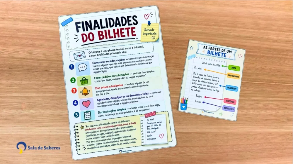 Imagem 4 de Recurso para Trabalhar o Gênero Textual Bilhete