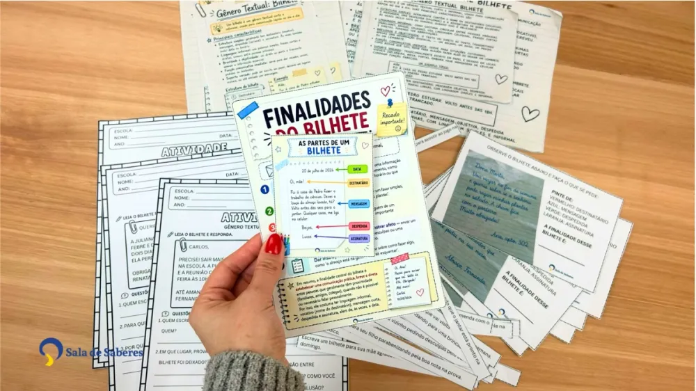 Imagem 8 de Recurso para Trabalhar o Gênero Textual Bilhete
