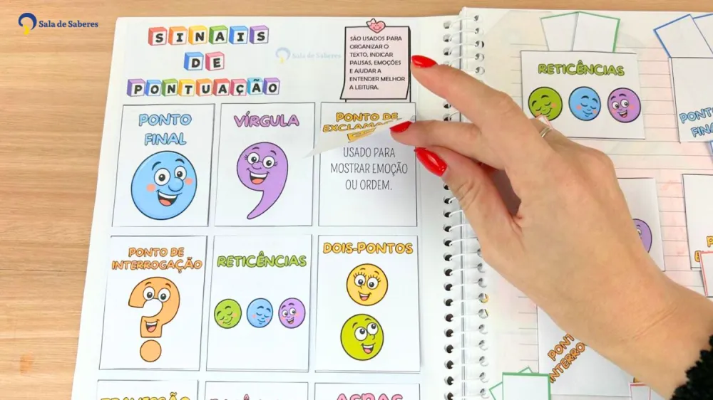 Imagem 5 de Sinais de Pontuação Interativos - Coloridos e para Colorir