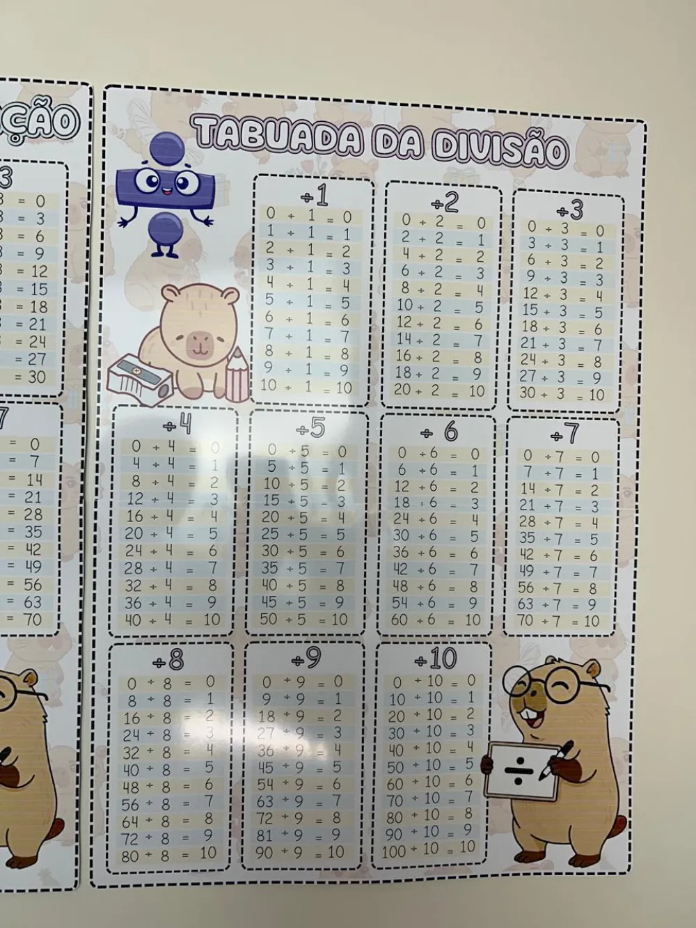 Imagem 3 de Tabuadas Adição - Subtração - Multiplicação - Divisão 