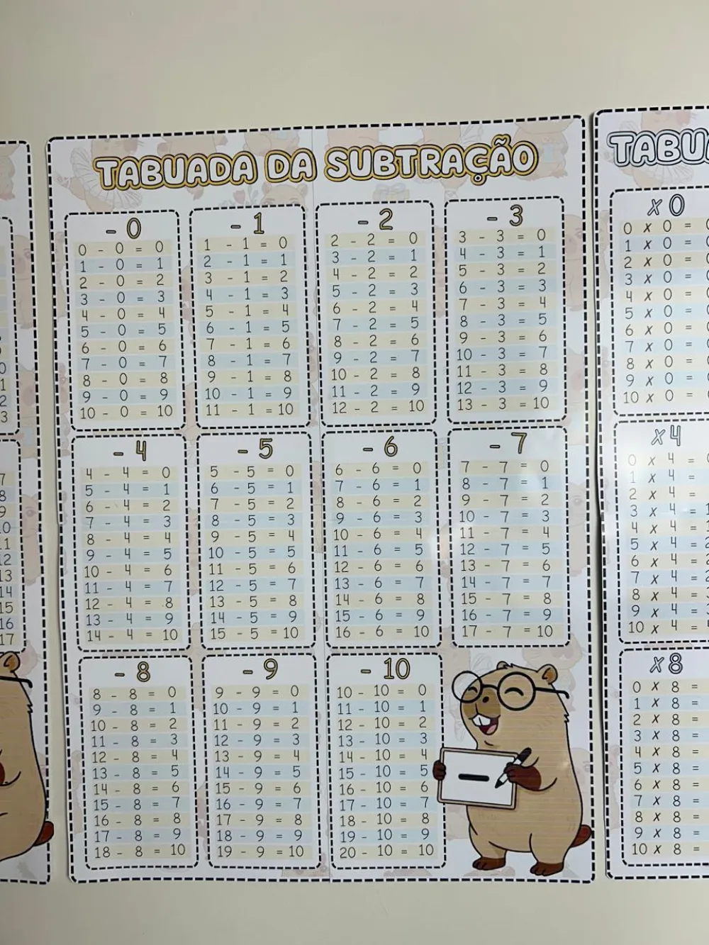 Imagem 4 de Tabuadas Adição - Subtração - Multiplicação - Divisão 