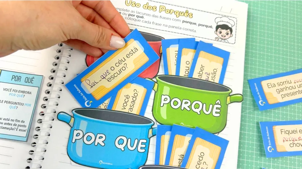 Imagem 3 de Uso dos Porquês — Atividade Colorida e para Colorir