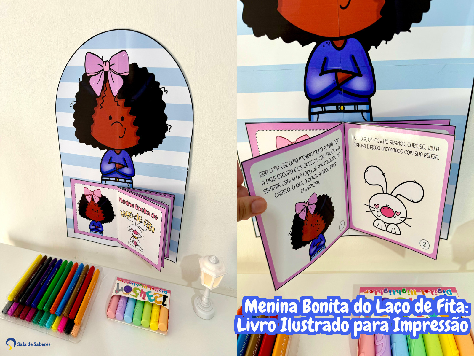 Preview de Menina Bonita do Laço de Fita: Livro Ilustrado para Impressão