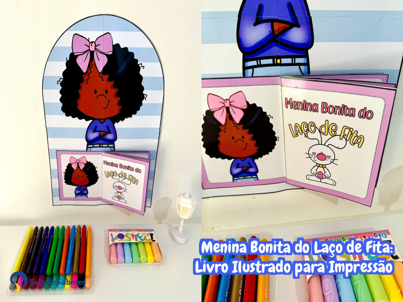 Imagem de Menina Bonita do Laço de Fita: Livro Ilustrado para Impressão