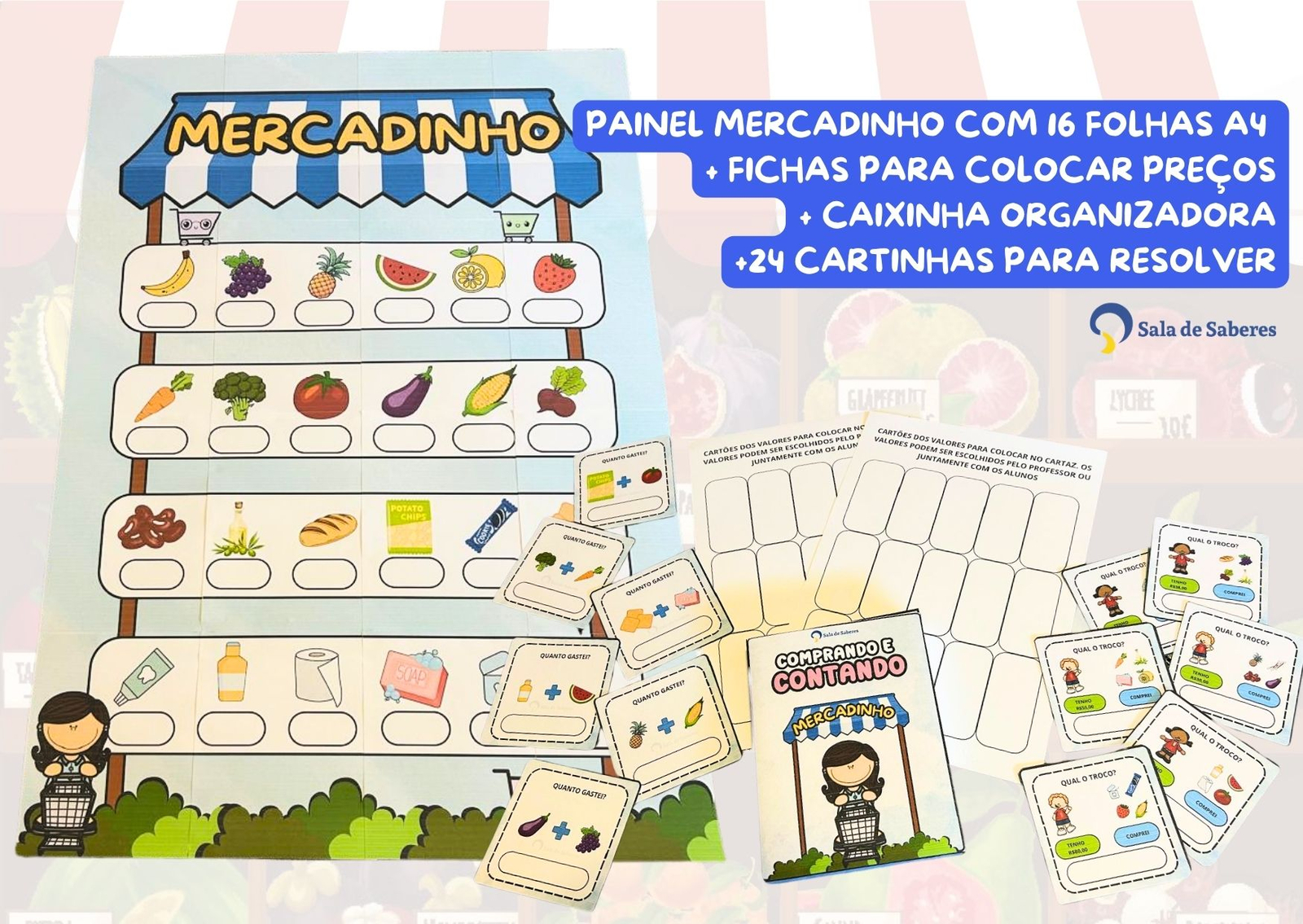 Imagem de Mercadinho – Sistema Monetário: Comprando e Contando