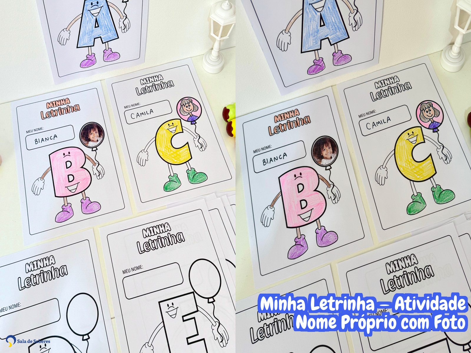 Preview de Minha Letrinha — Atividade Nome Próprio com Foto