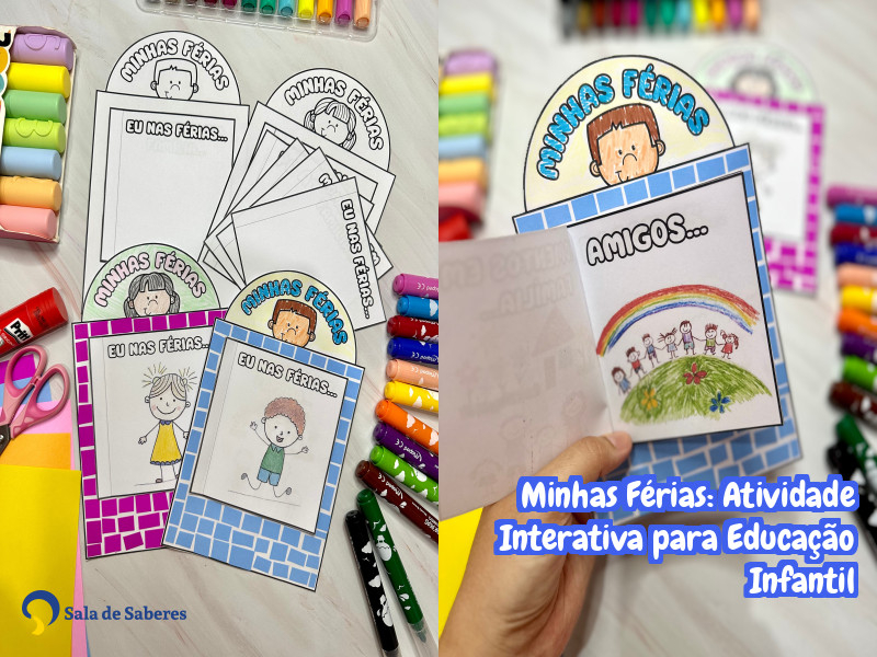 Imagem de Minhas Férias: Atividade Interativa para Educação Infantil