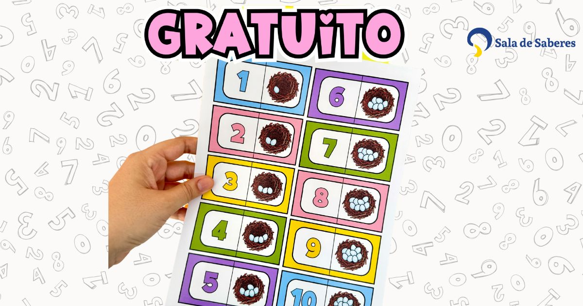 Preview de Atividade de Correspondência entre Numerais e Quantidades