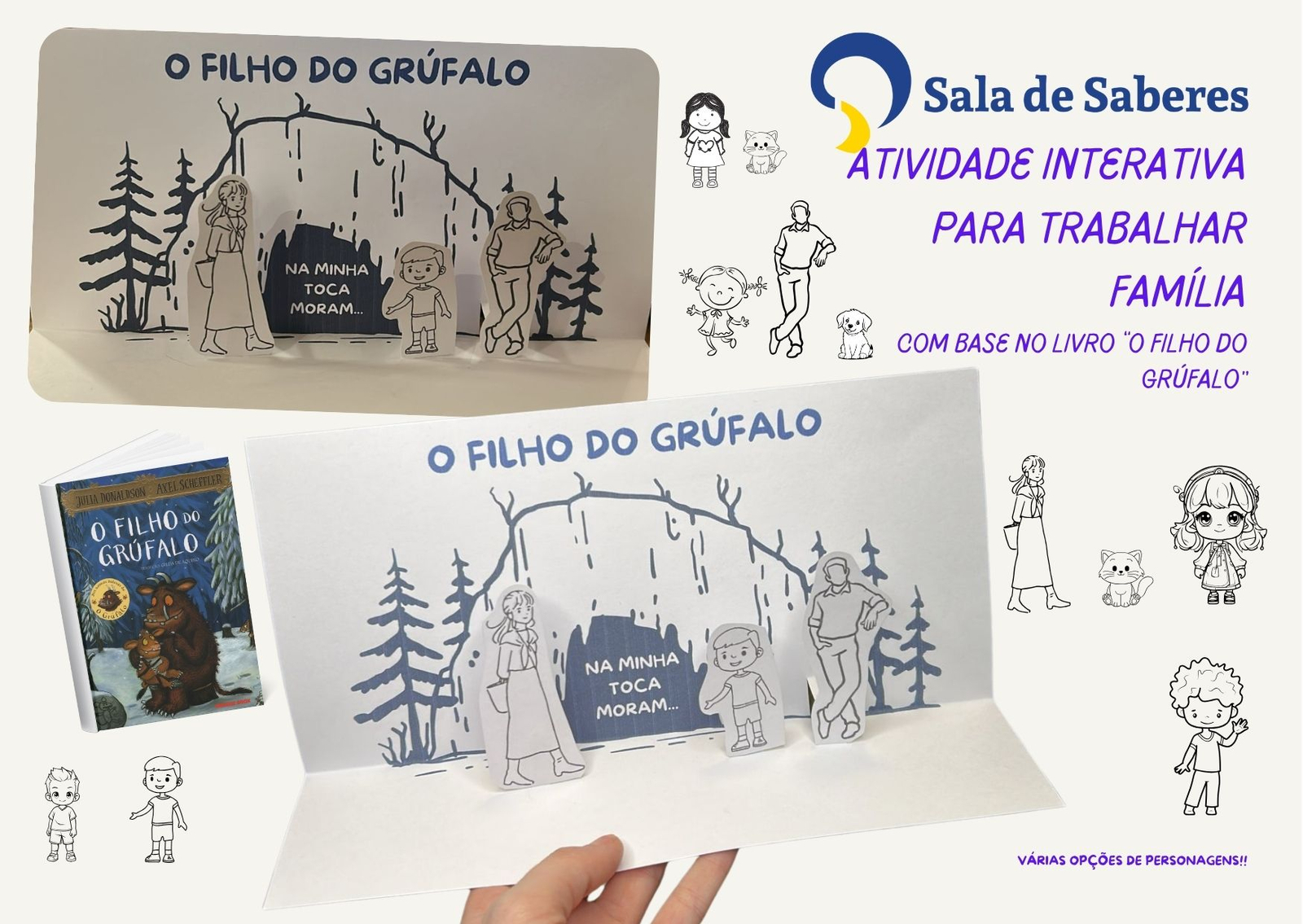 Imagem de Atividade 3D Inspirada no Livro O Filho do Grúfalo