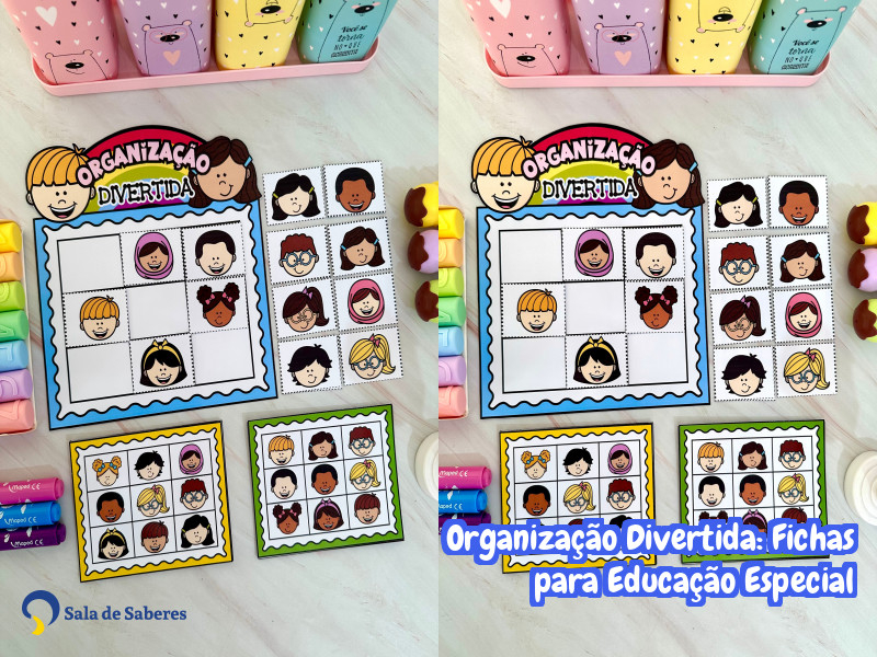 Imagem de Organização Divertida: Fichas para Educação Especial