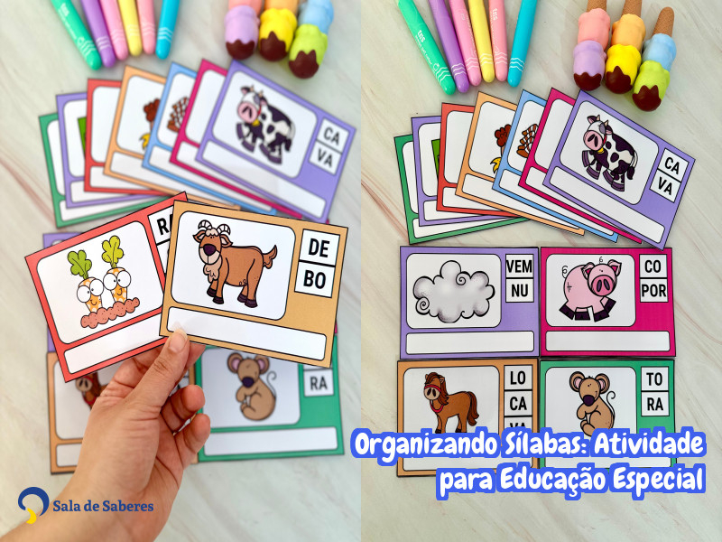 Imagem de Organizando Sílabas: Atividade para Educação Especial