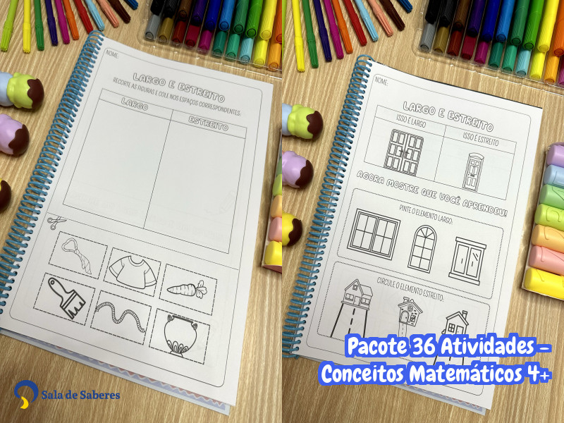 Imagem de Pacote 36 Atividades - Conceitos Matemáticos