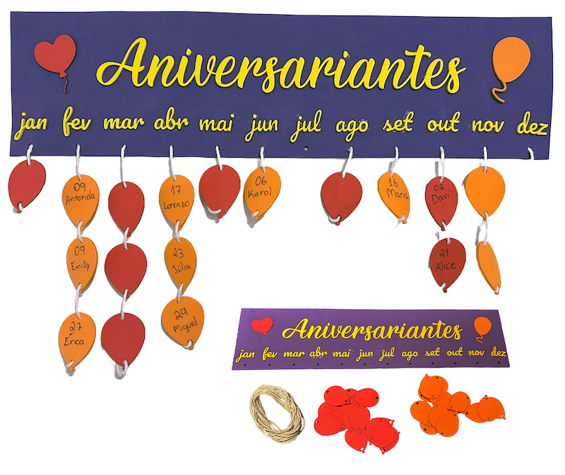 Imagem de Painel de Aniversariantes: meses do ano