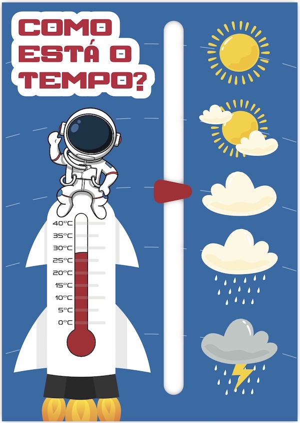 Imagem de Painel Como está o tempo? para Sala de Aula - PDF