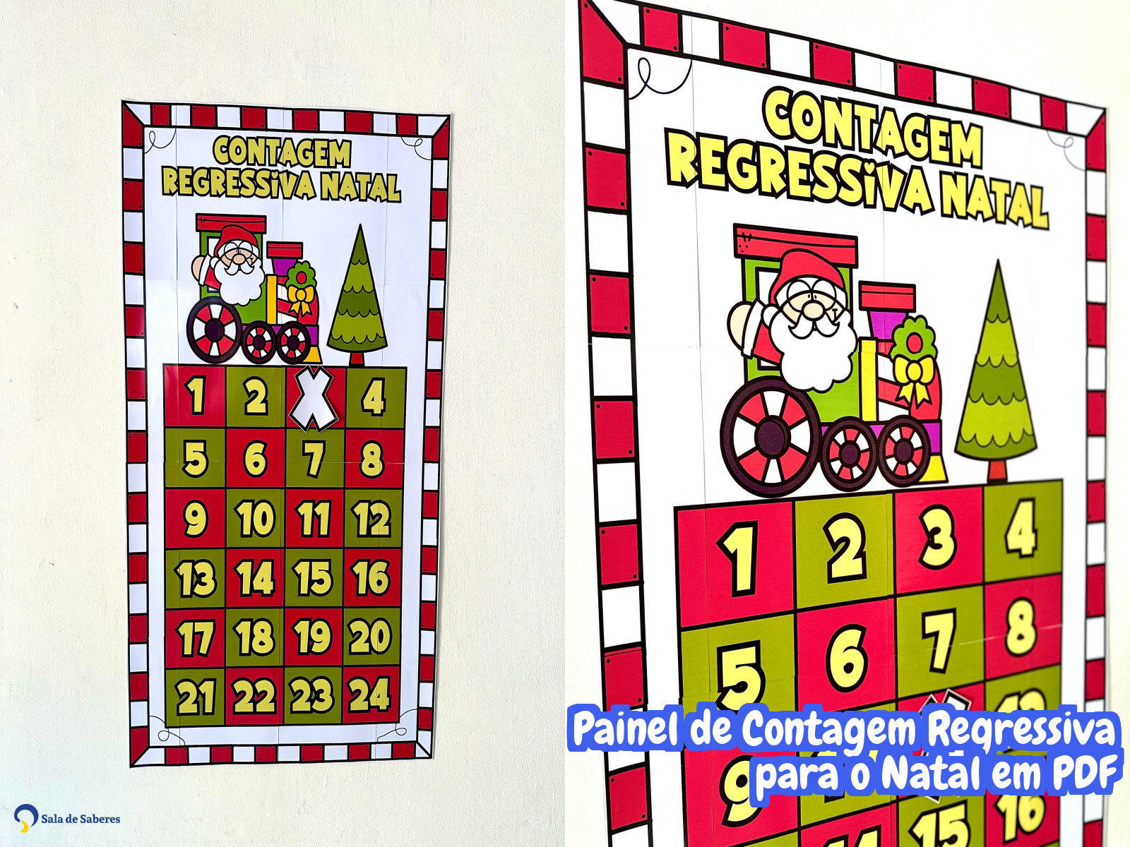 Preview de Painel de Contagem Regressiva para o Natal em PDF
