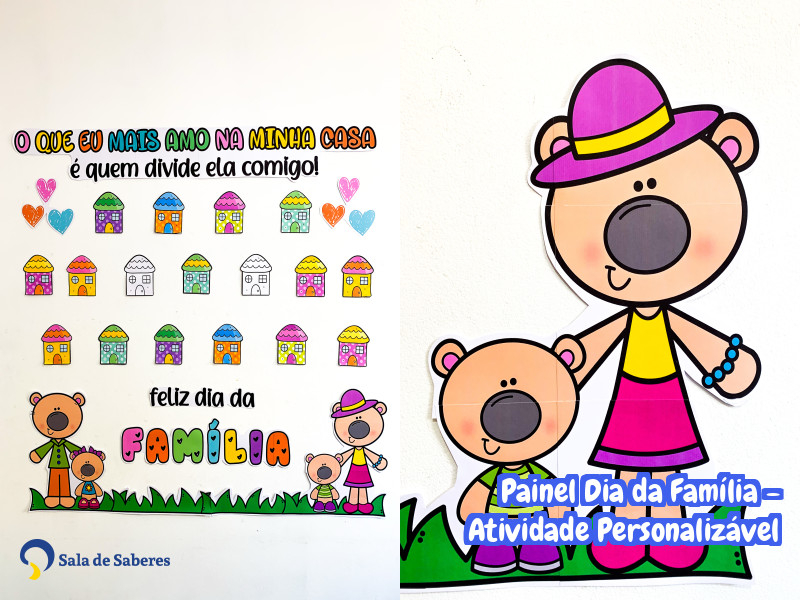 Imagem de Painel Dia da Família - Atividade Personalizável