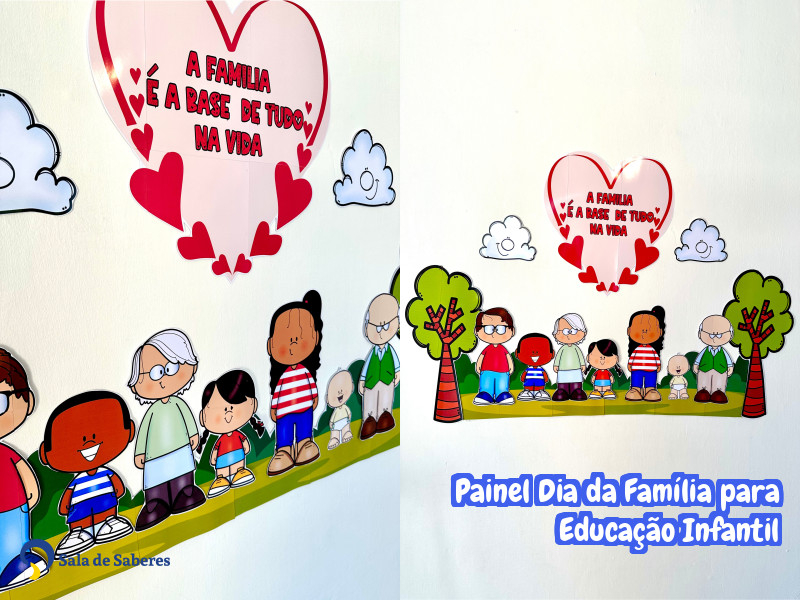 Imagem de Painel Dia da Família para Educação Infantil