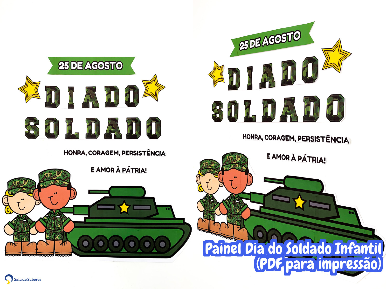 Preview de Painel Dia do Soldado Infantil (PDF para impressão)