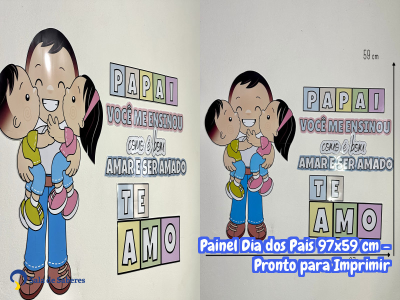Imagem de Painel Dia dos Pais 97x59 cm - Pronto para Imprimir
