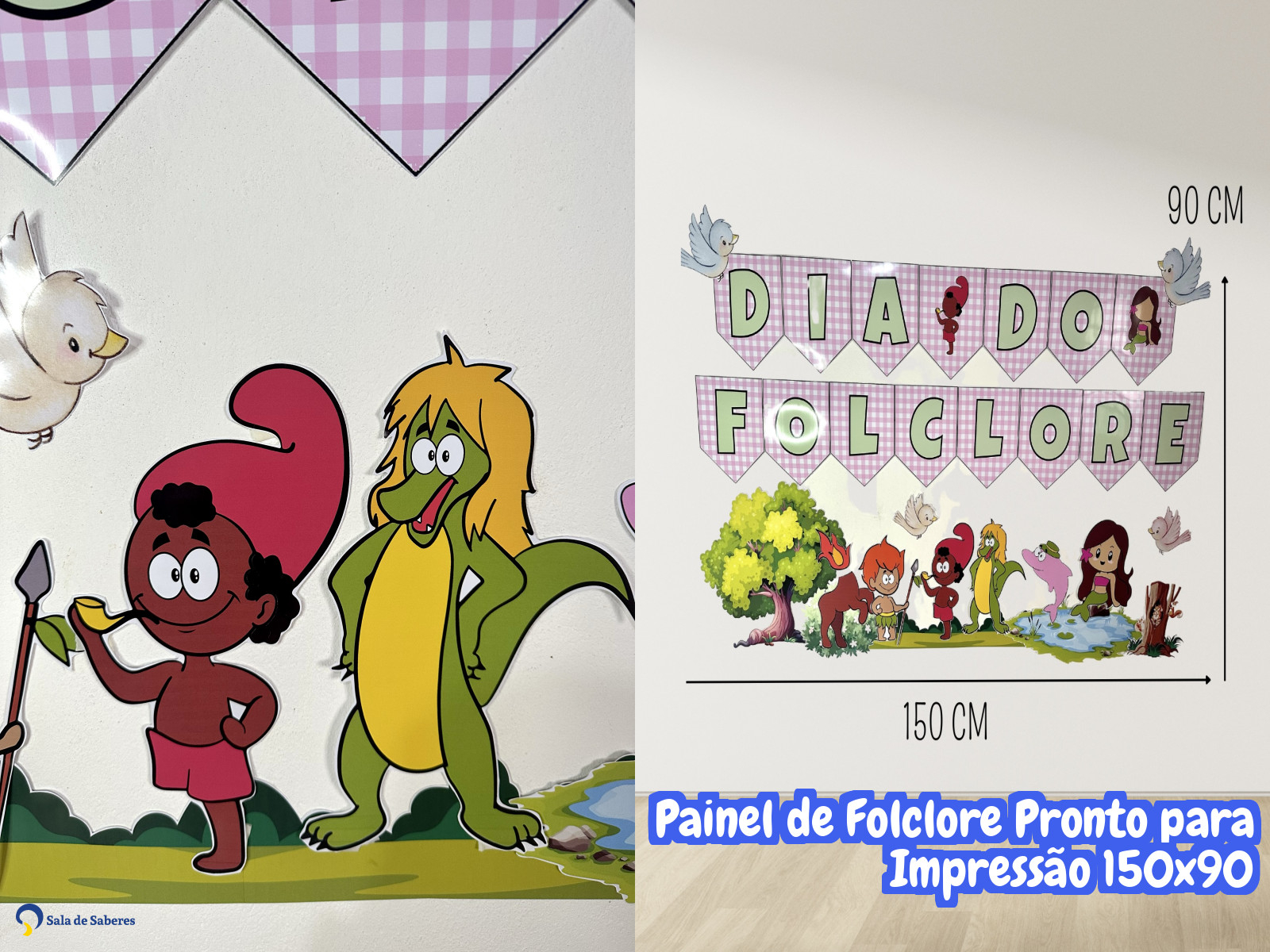 Preview de Painel de Folclore Pronto para Impressão 150x90