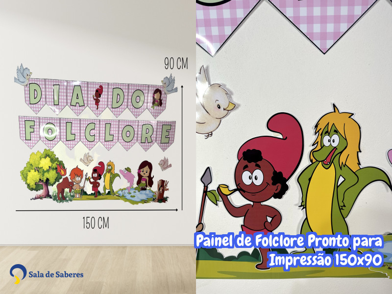 Imagem de Painel de Folclore Pronto para Impressão 150x90