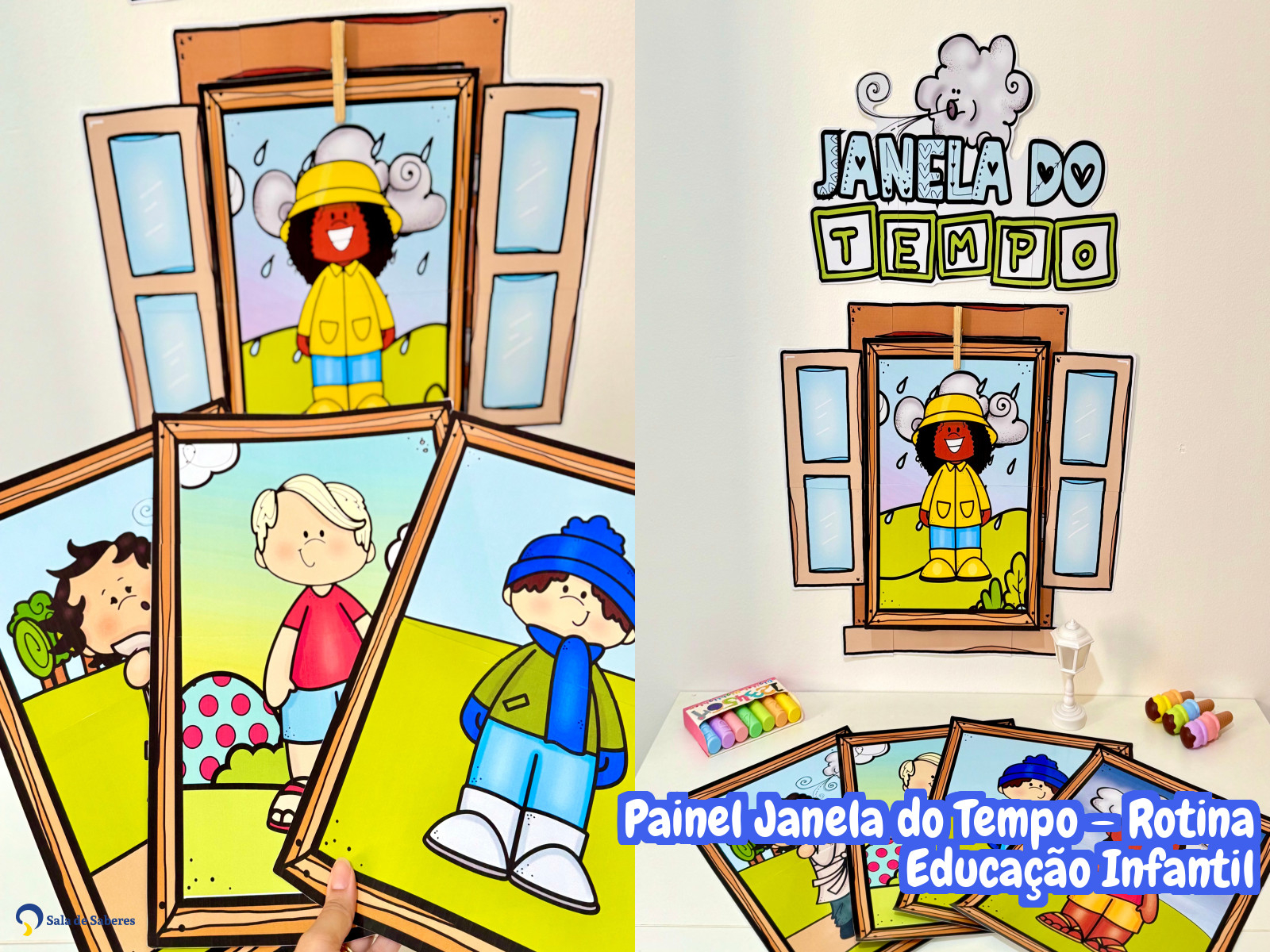 Preview de Painel Janela do Tempo – Rotina Educação Infantil