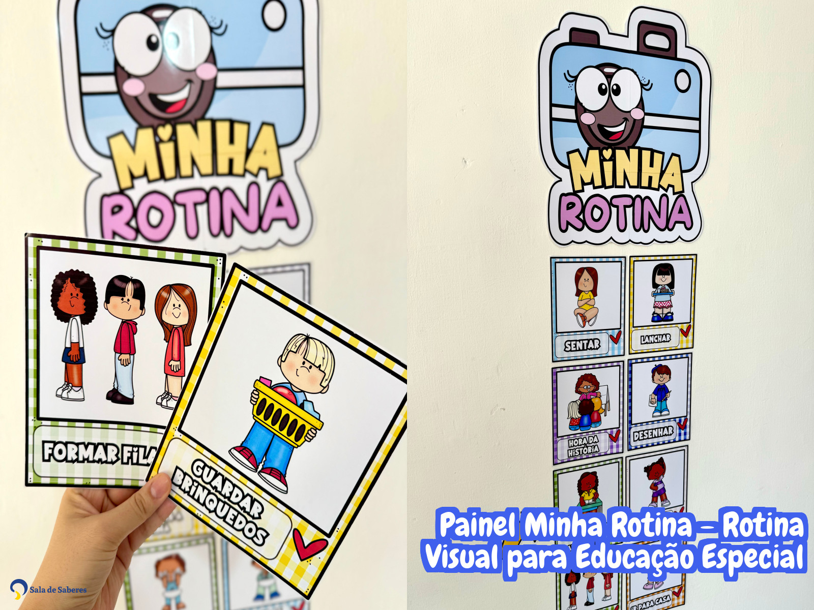 Preview de Painel Minha Rotina - Rotina Visual para Educação Especial