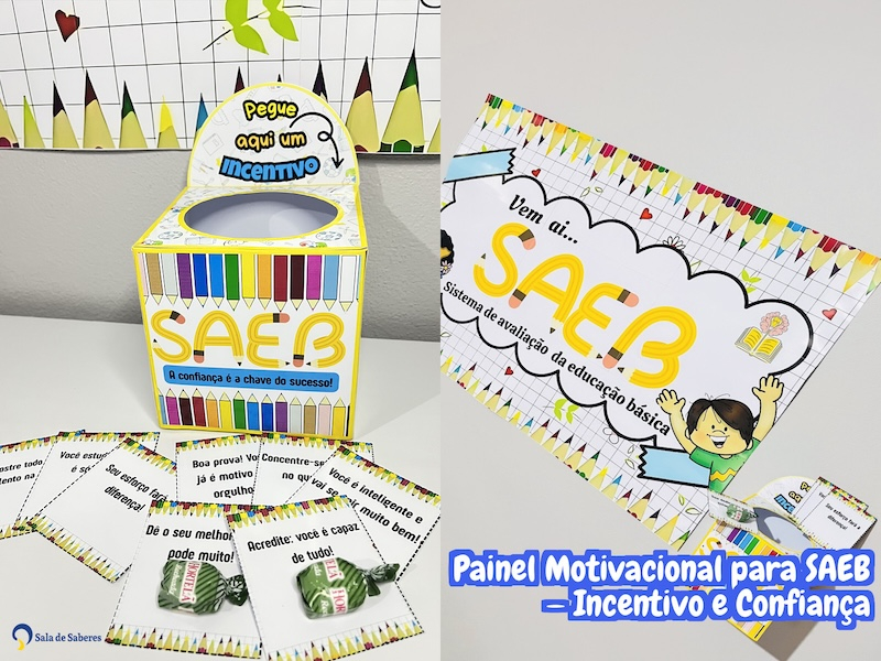 Imagem de Painel Motivacional para SAEB — Incentivo e Confiança