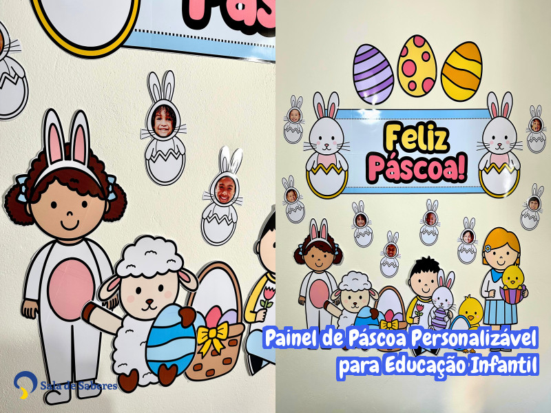 Imagem de Painel de Páscoa Personalizável para Educação Infantil
