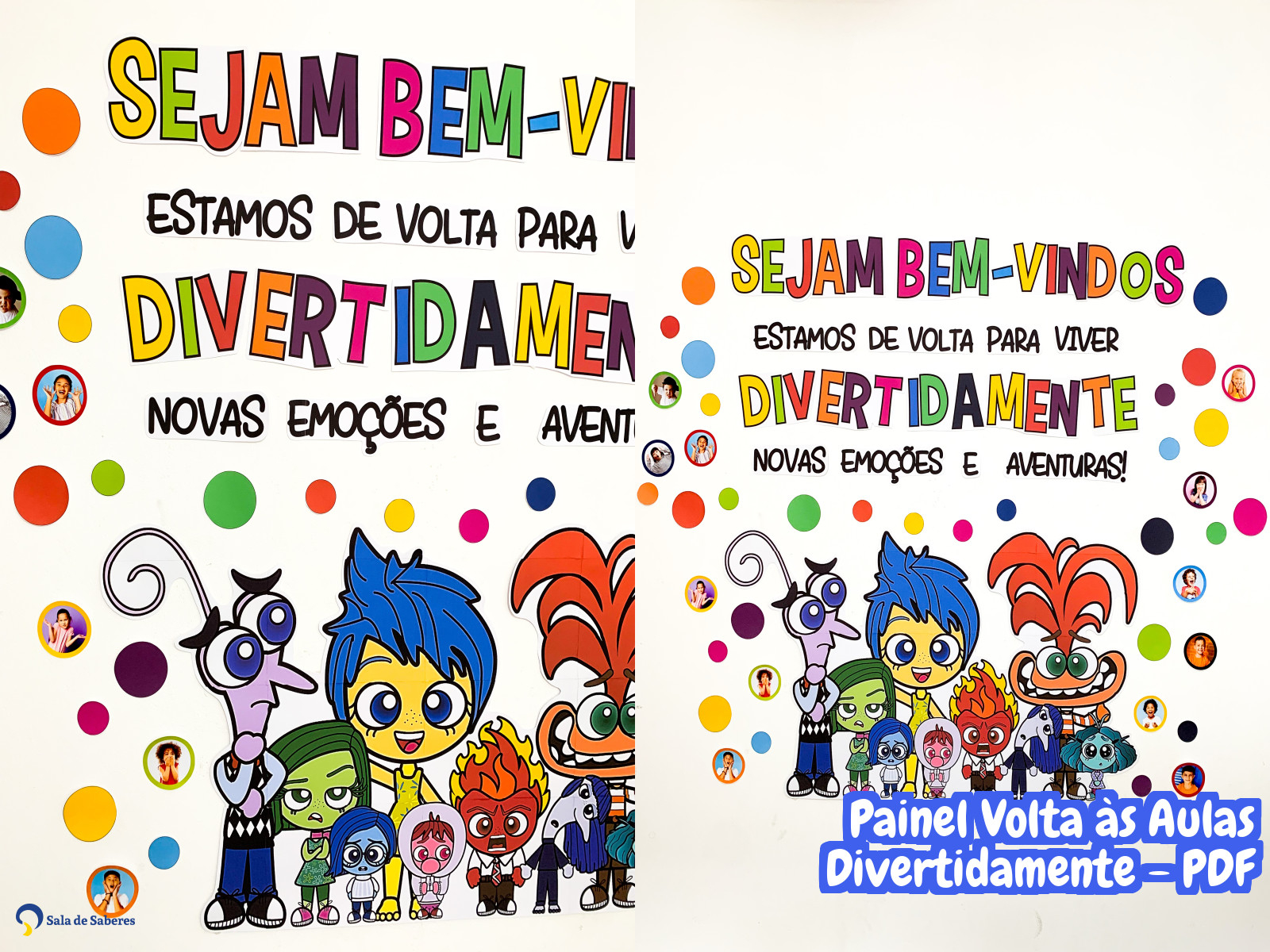 Preview de Painel Volta às Aulas Divertidamente - PDF
