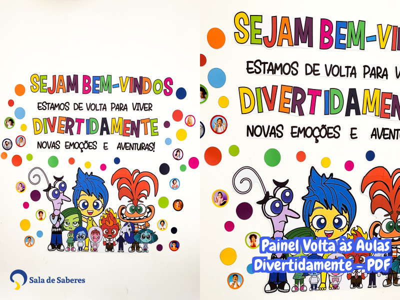 Imagem de Painel Volta às Aulas Divertidamente - PDF