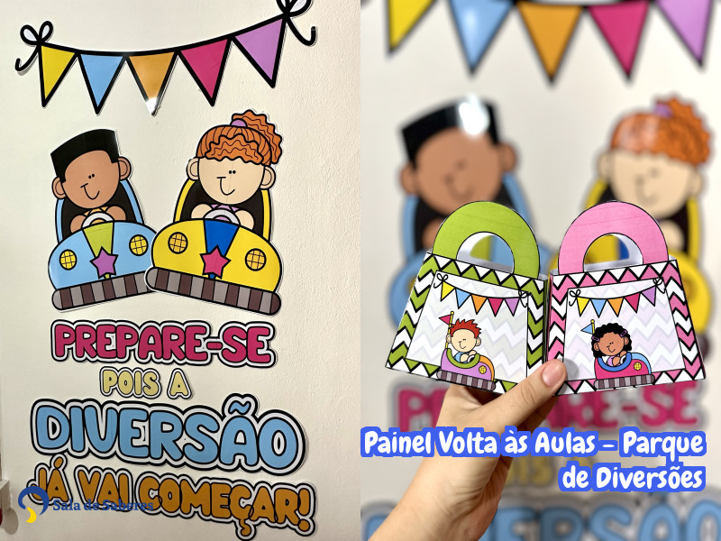 Imagem de Painel Volta às Aulas - Parque de Diversões